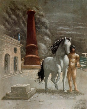 el banco de tesalia 1926 Giorgio de Chirico Surrealismo Pinturas al óleo